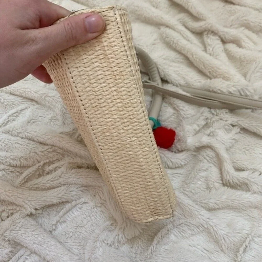 Cherry woven crossbody mini purse - Picture 4 of 6